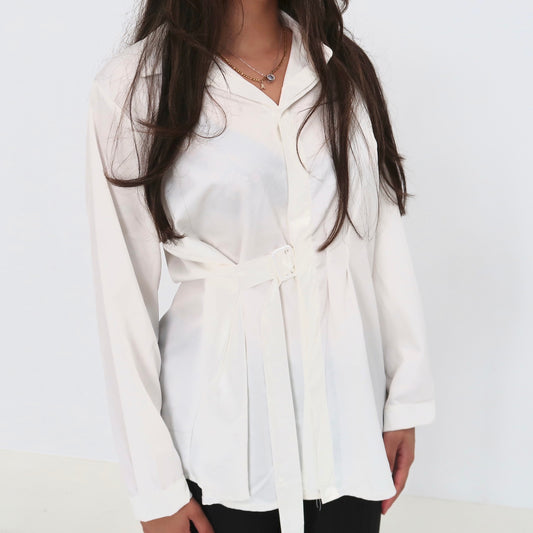 White Blouse (FREE at checkout with any Abaya)